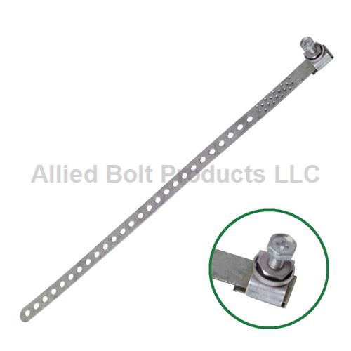 6" GALVANIZED  GROUND STRAP ECONOMY